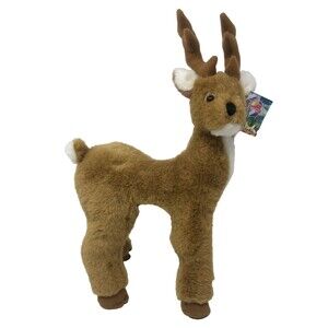 Nanco Wildlife Series Grevy's Zebra Plush Realistic Stuffed Animal Deer Antlers